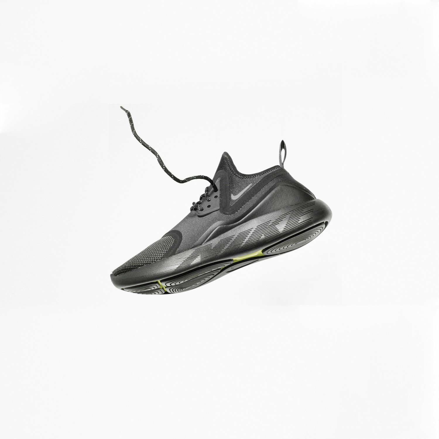 Black low-top sneaker